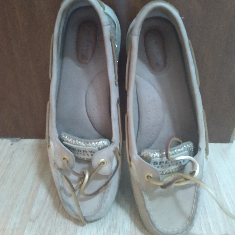 Sperry leather boat shoes size 8 1/2